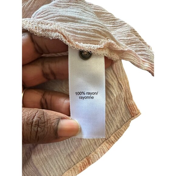 Maurices Womens Tie-Dye Tunic Top V Neck Size 3XL Flowy Boho Style - Picture 6 of 7